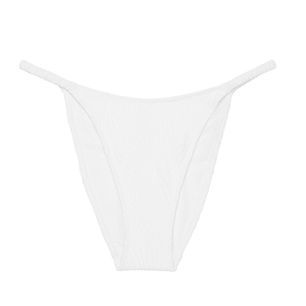 Victoria’s Secret PINK white high leg cheeky bikini bottoms size XL